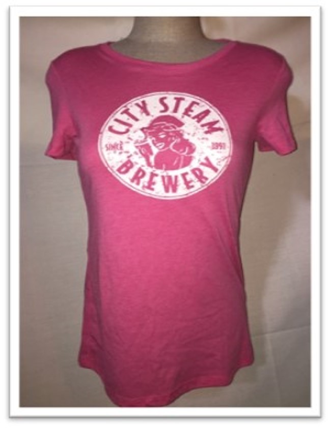Hot Pink City Steam T-Shirt - Women's
